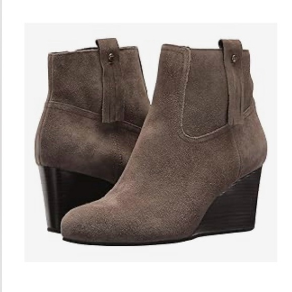 Cole Haan Grand OS Suede Wedge Booties 8 - Picture 1 of 7